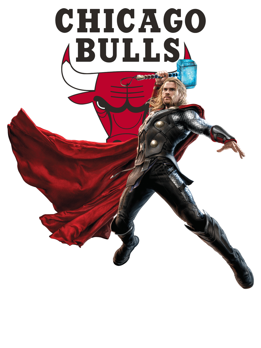 Chicago Bulls Thor Logo vinyl decal